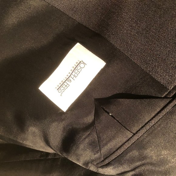 Men's Sport Coat - 44L - Dark Gray - Wool